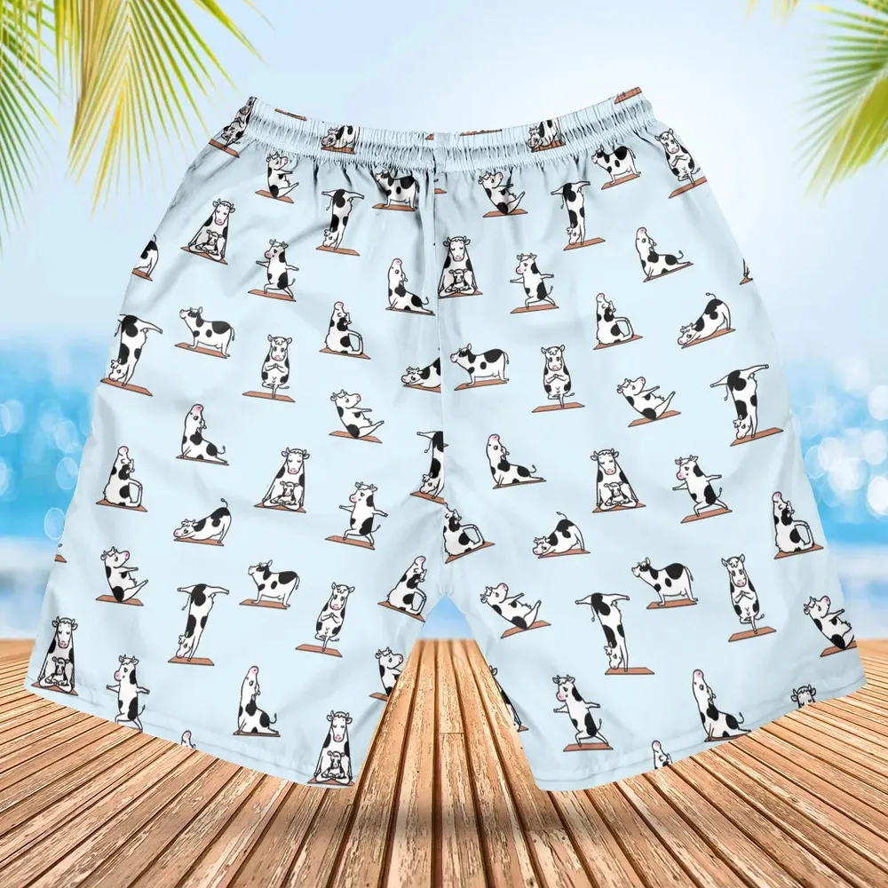 Moo Yoga Pattern Hawaiian Short - 2