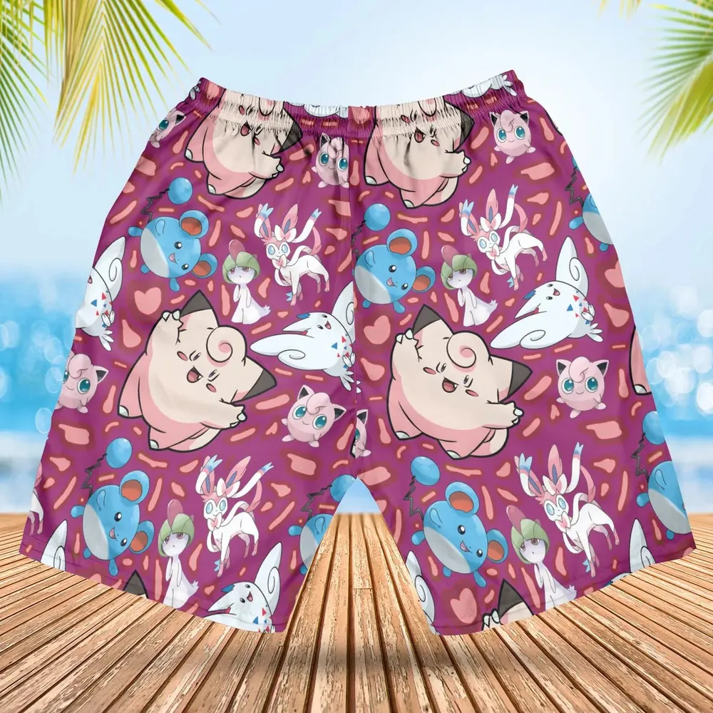 Fairy Type Pokemon Hawaiian Short - 2