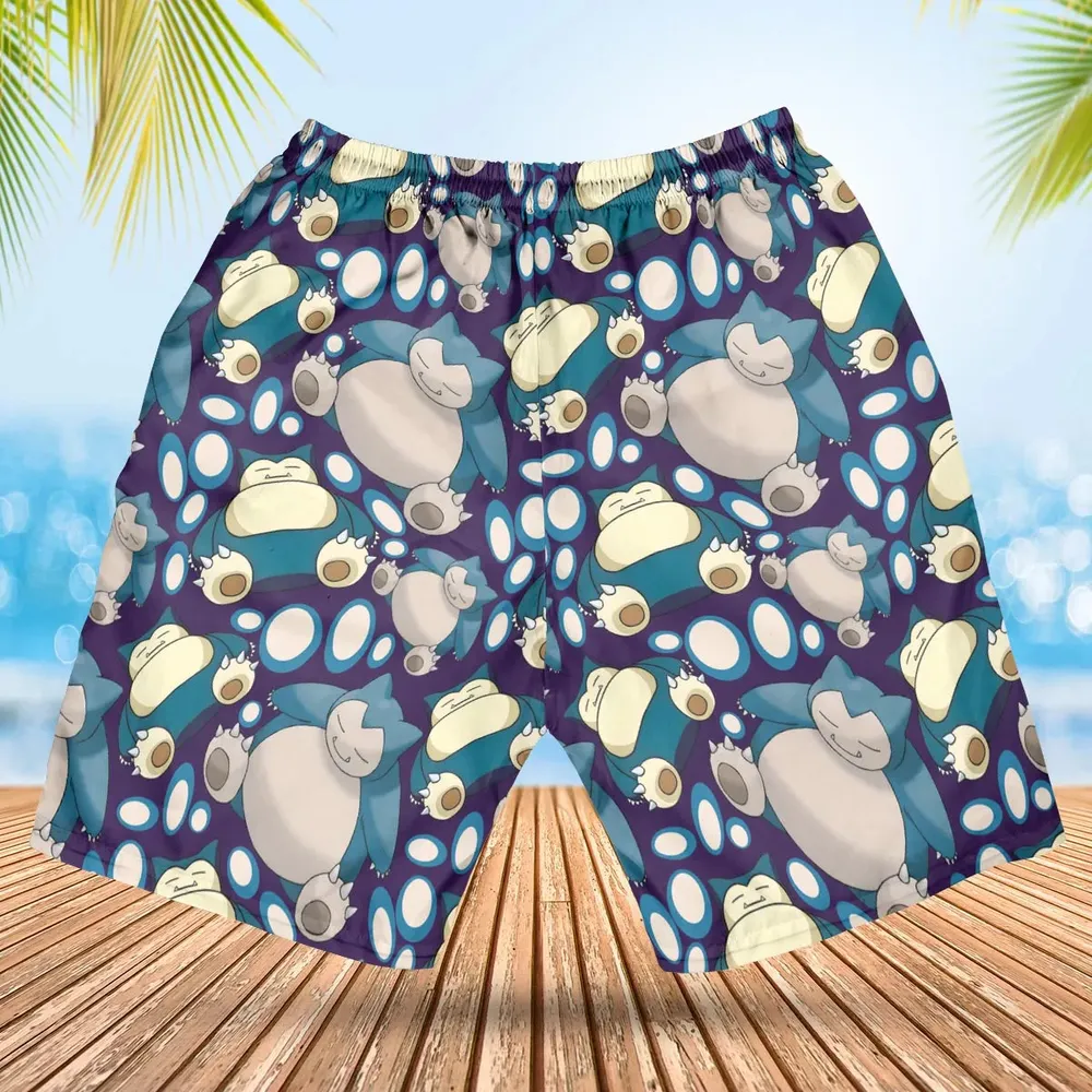Snorlax Pokemon Hawaiian Short - 2