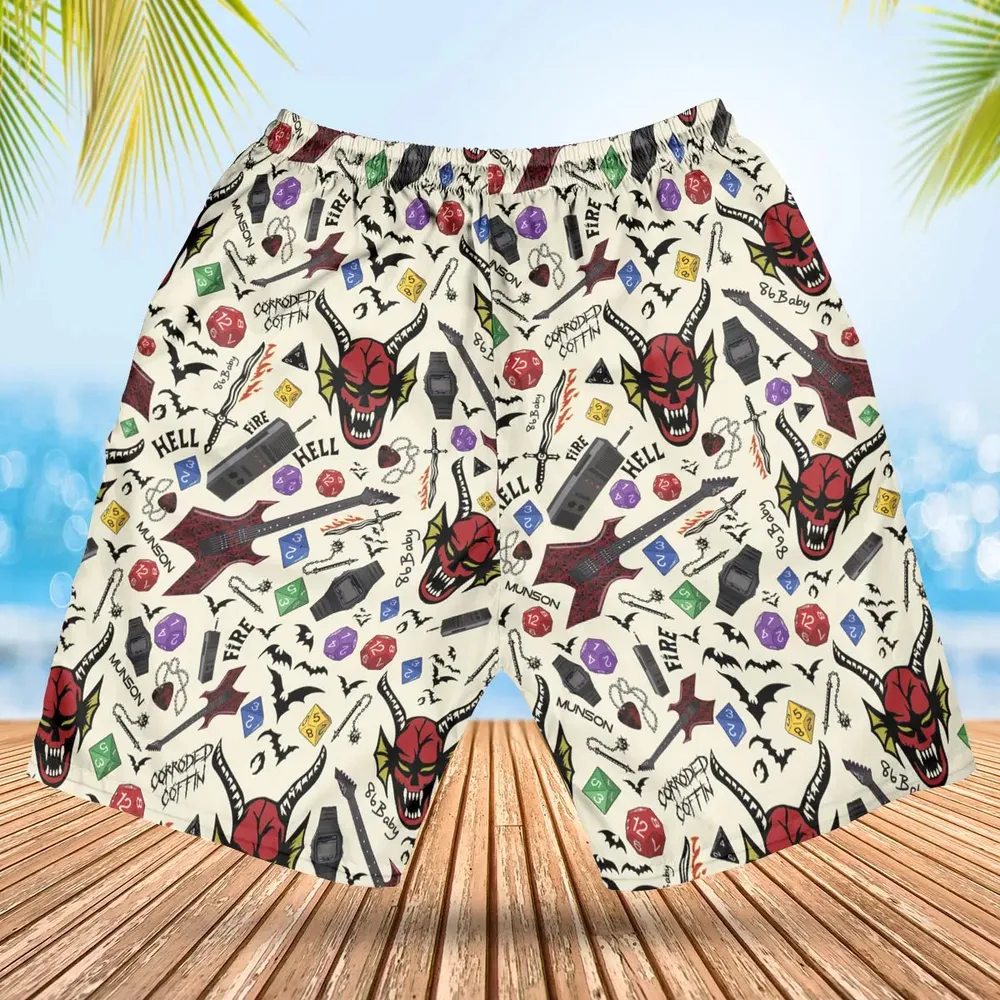 Hellfire Club Stranger Things Hawaiian Short - 2