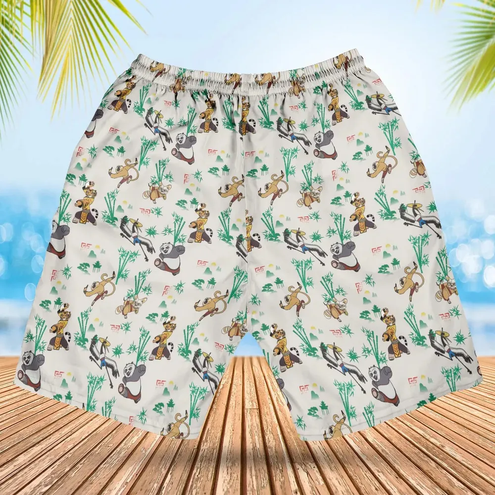 Kung Fu Panda Characters Hawaiian Short - 2