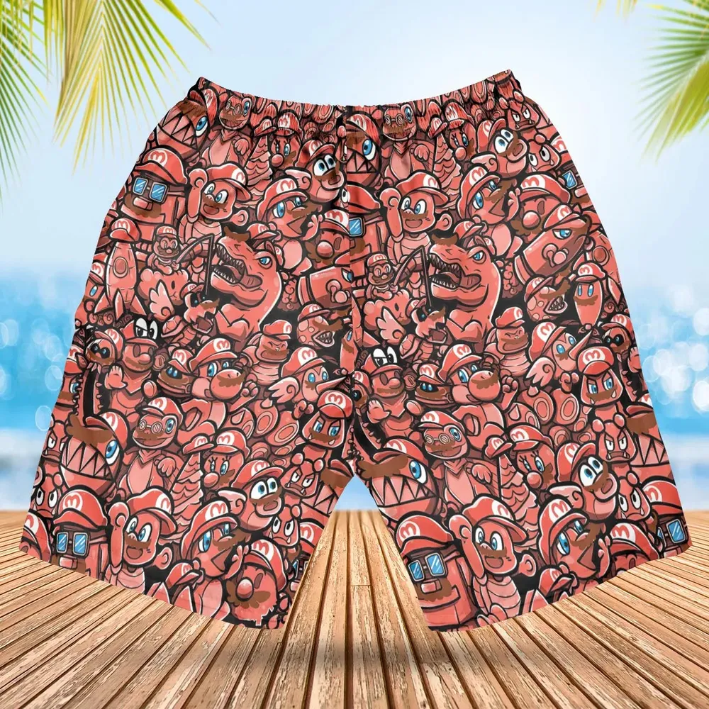 Cappy Party Mario Odyssey Super Mario Hawaiian Short - 2