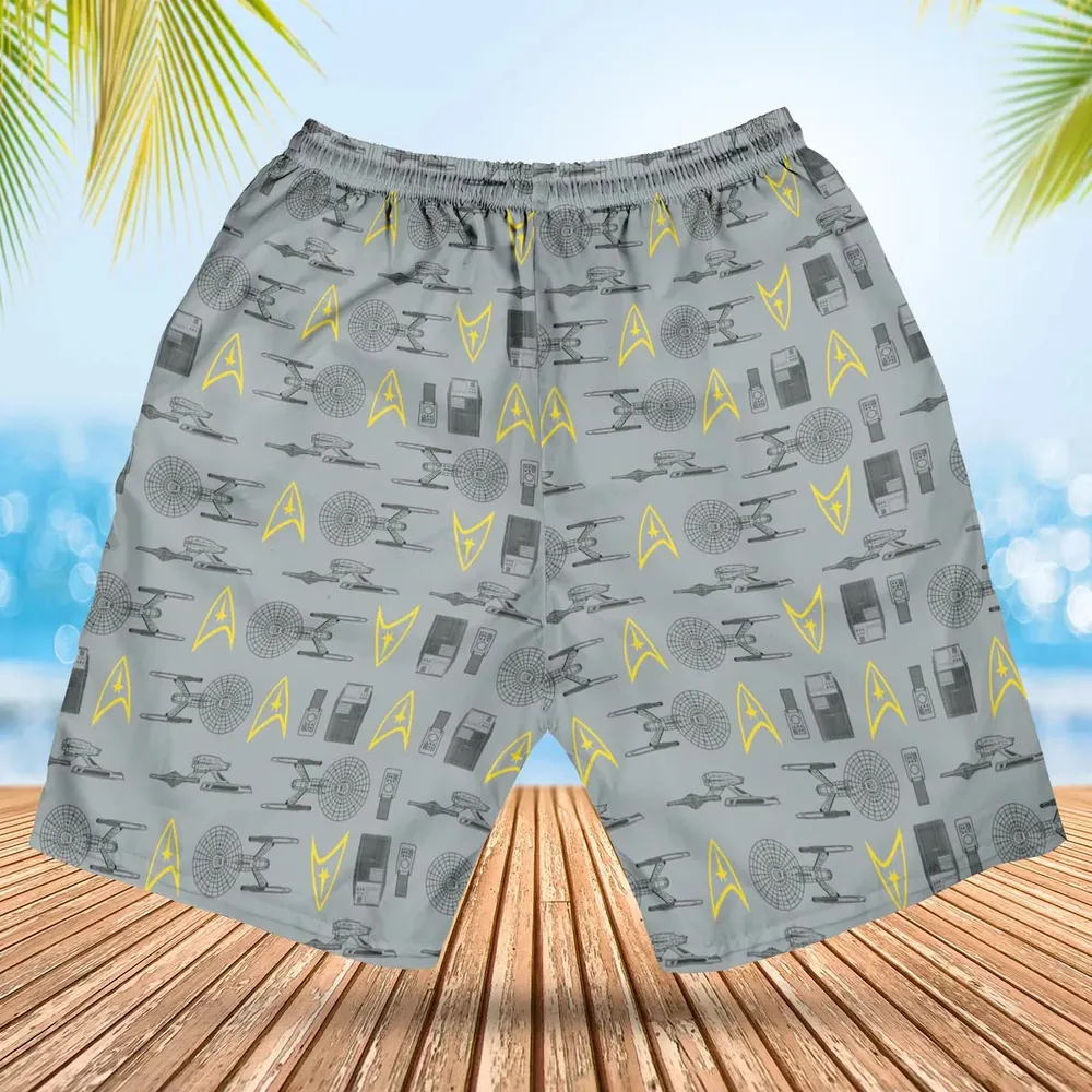 S.T Shipyard Star Trek Hawaiian Short - 2