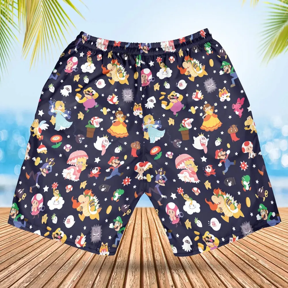 Mushroom Kingdom Super Mario Hawaiian Short - 2