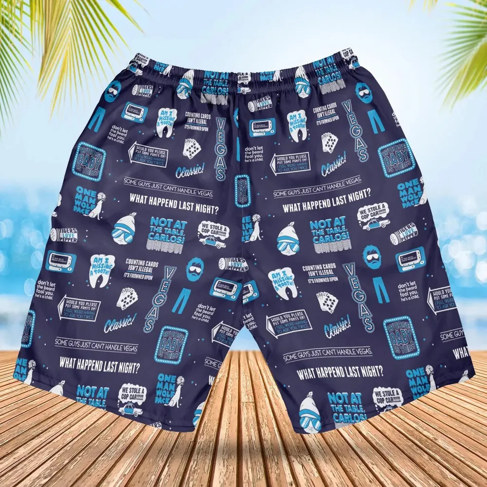 What Happened Last Night The Hangover Hawaiian Short - 2