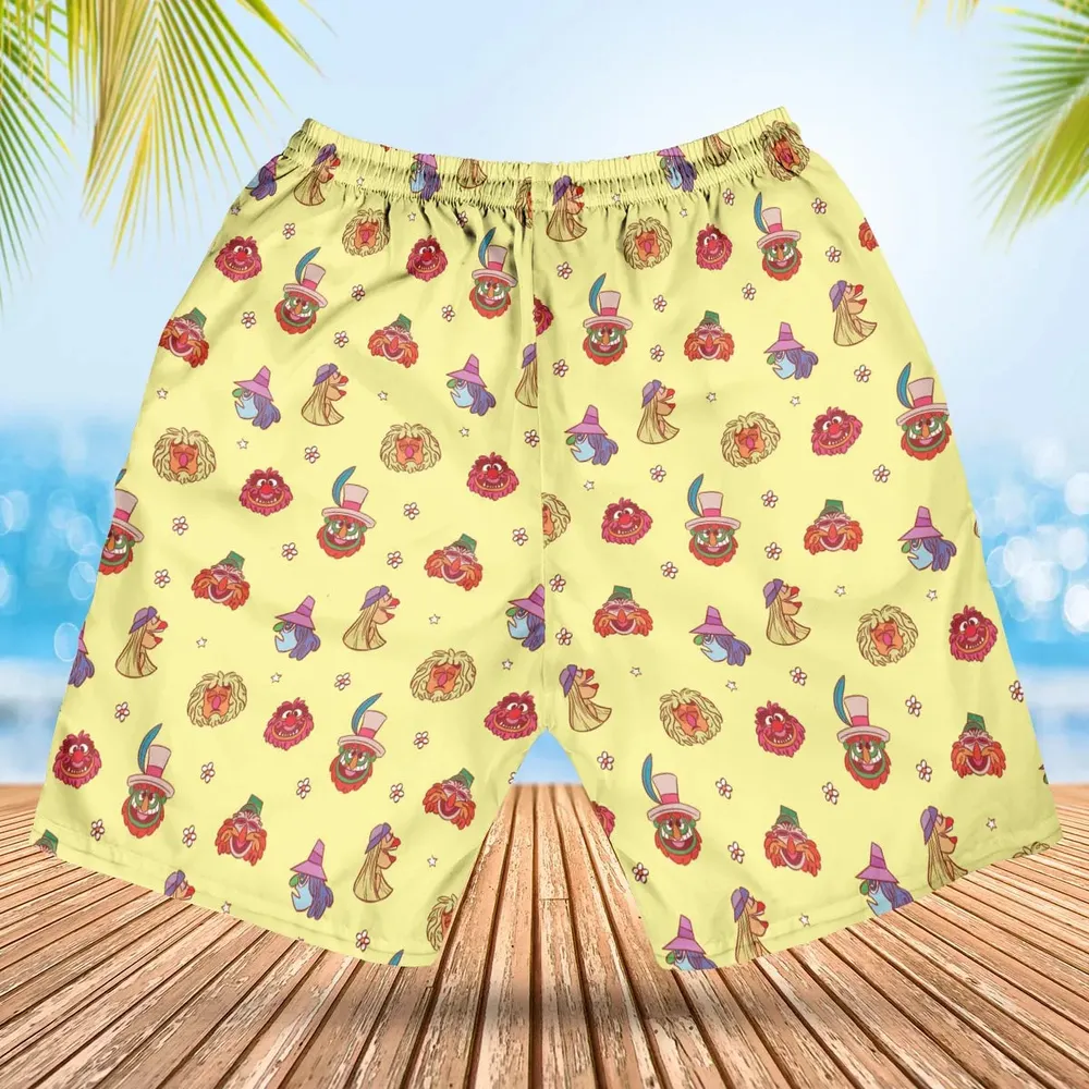 The Electric Mayhem Characters The Muppet Show Hawaiian Short - 2
