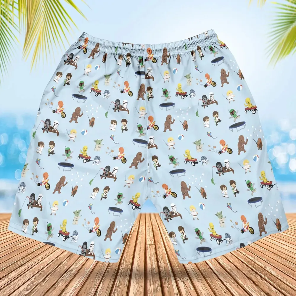 Go Fishing with Star Wars Characters Hawaiian Short - 2