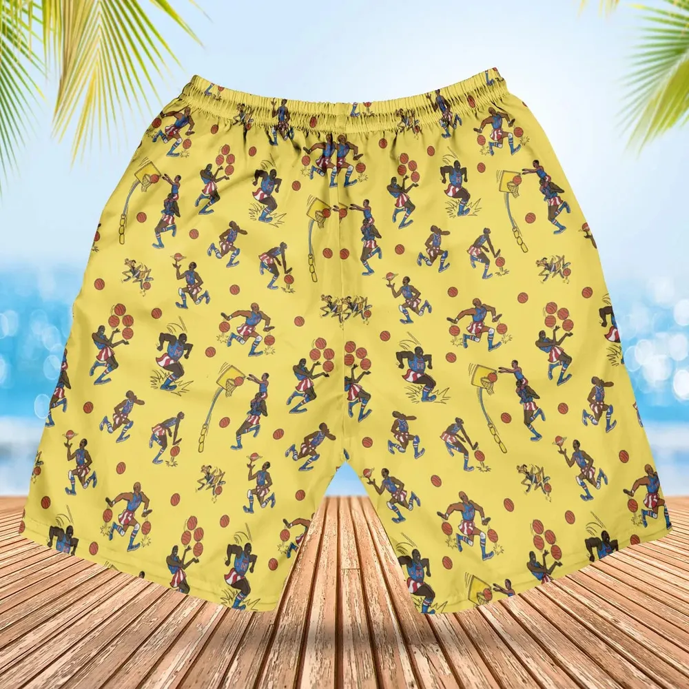 Harlem Globetrotters Hawaiian Short - 2