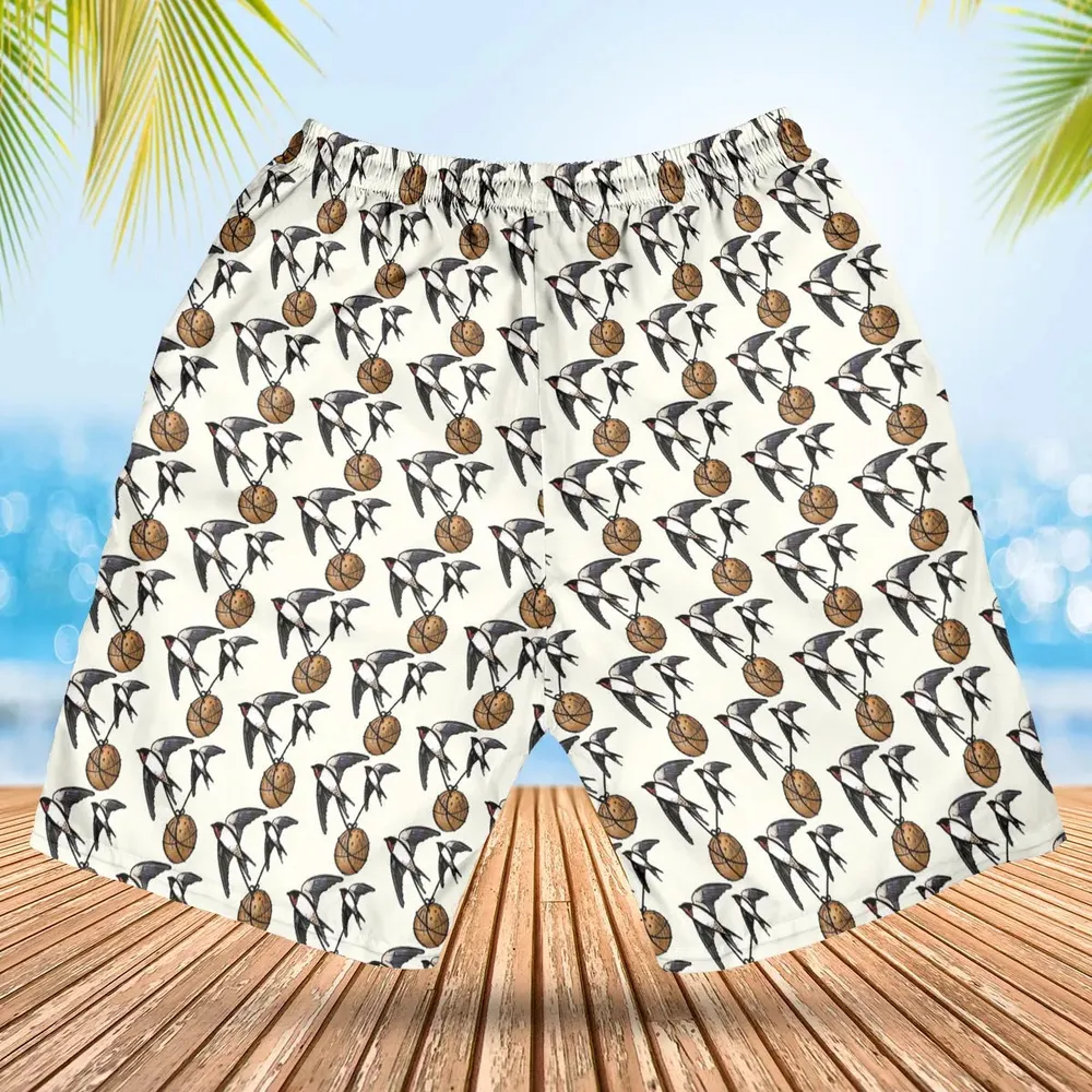 European Swallow Monty Python Holy Grail Hawaiian Short - 2