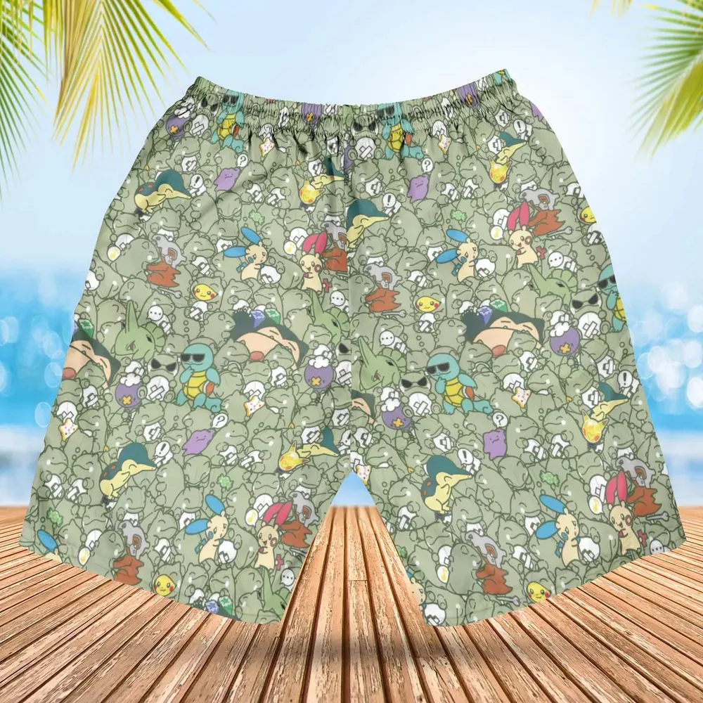 Epic Pokemon Pattern Hawaiian Short - 2