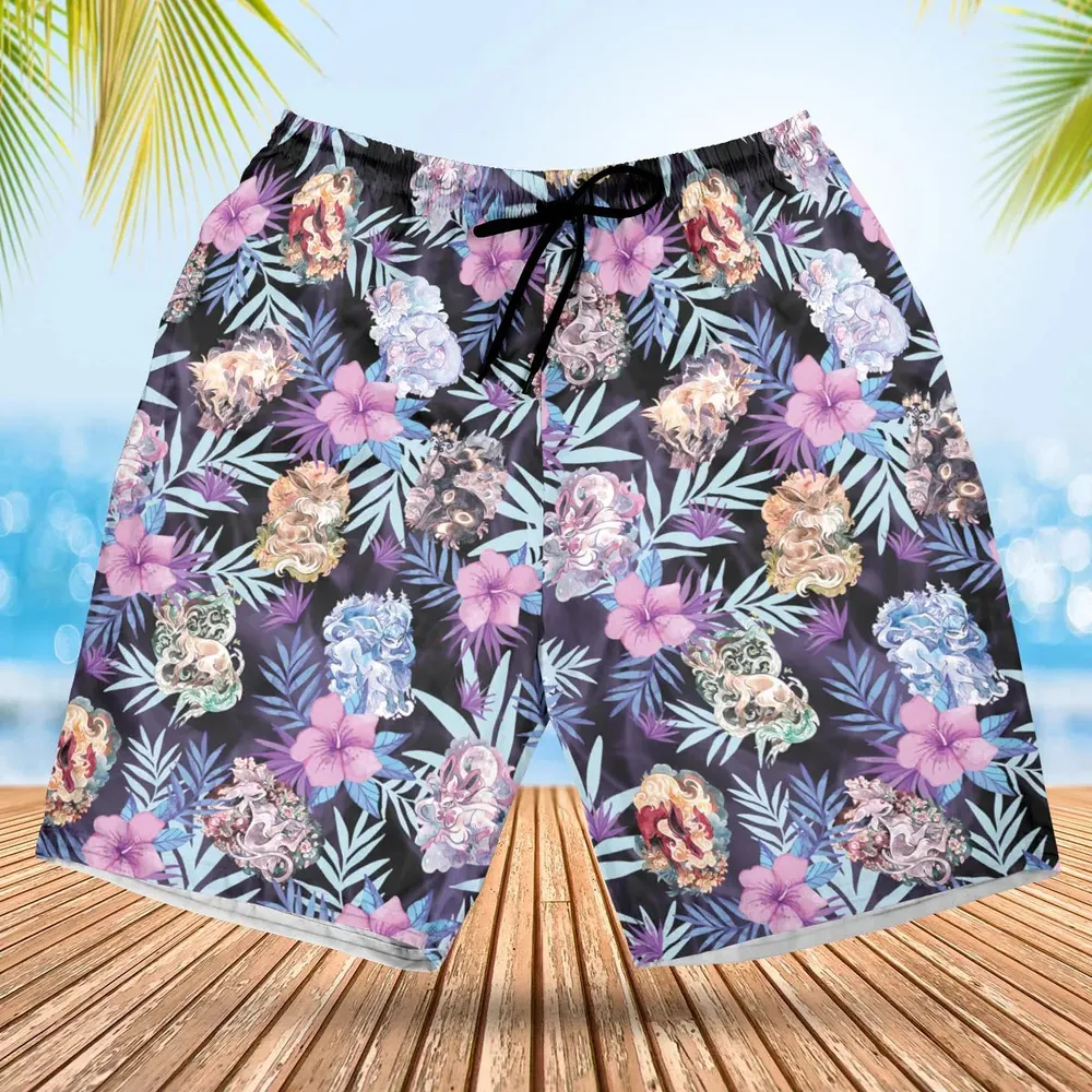 Eevee Evolutions Fancy Style Hawaiian Short - 1
