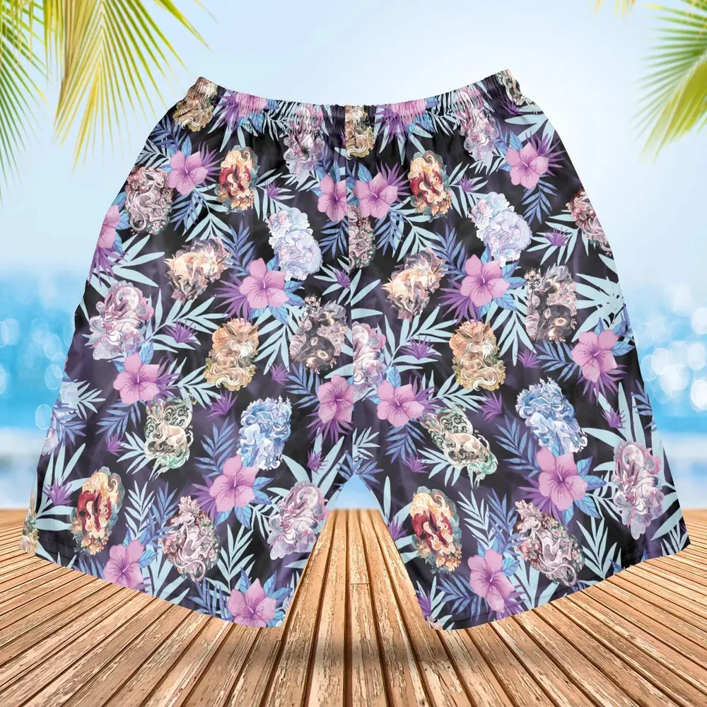Eevee Evolutions Fancy Style Hawaiian Short - 2
