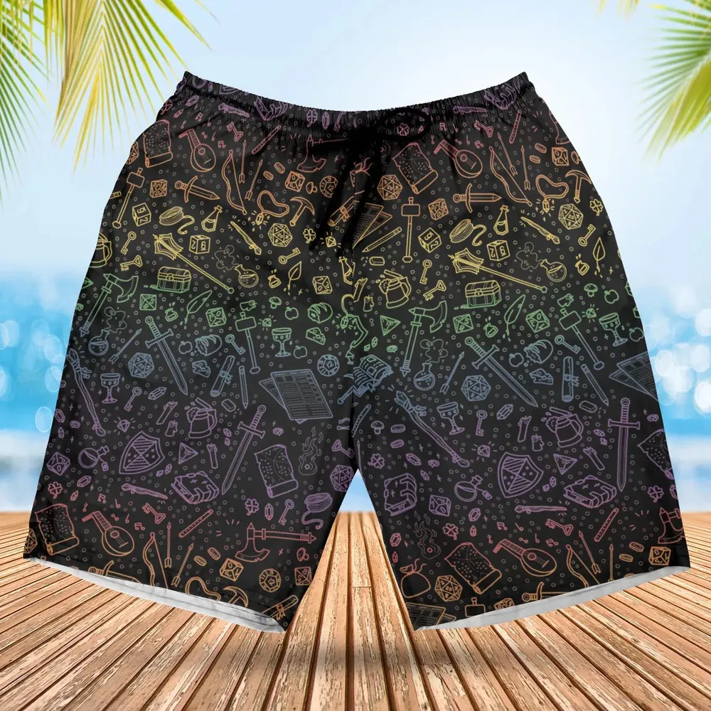 DnD Tabletop RPG Pattern Hawaiian Short - 1