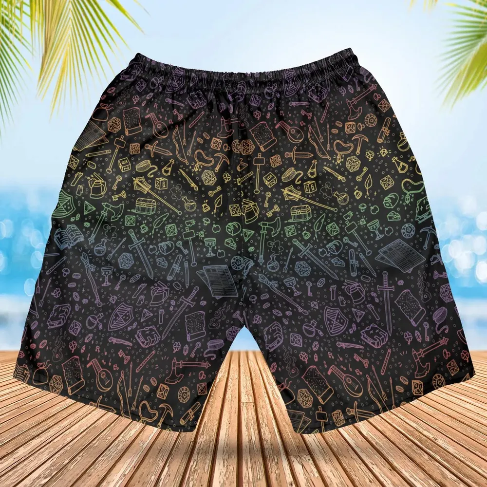 DnD Tabletop RPG Pattern Hawaiian Short - 2