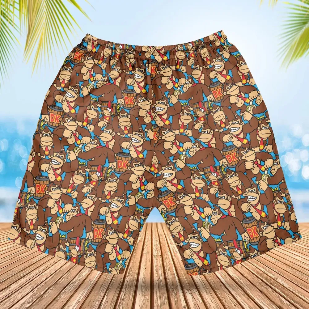 Donkey Kong Pattern Hawaiian Short - 2