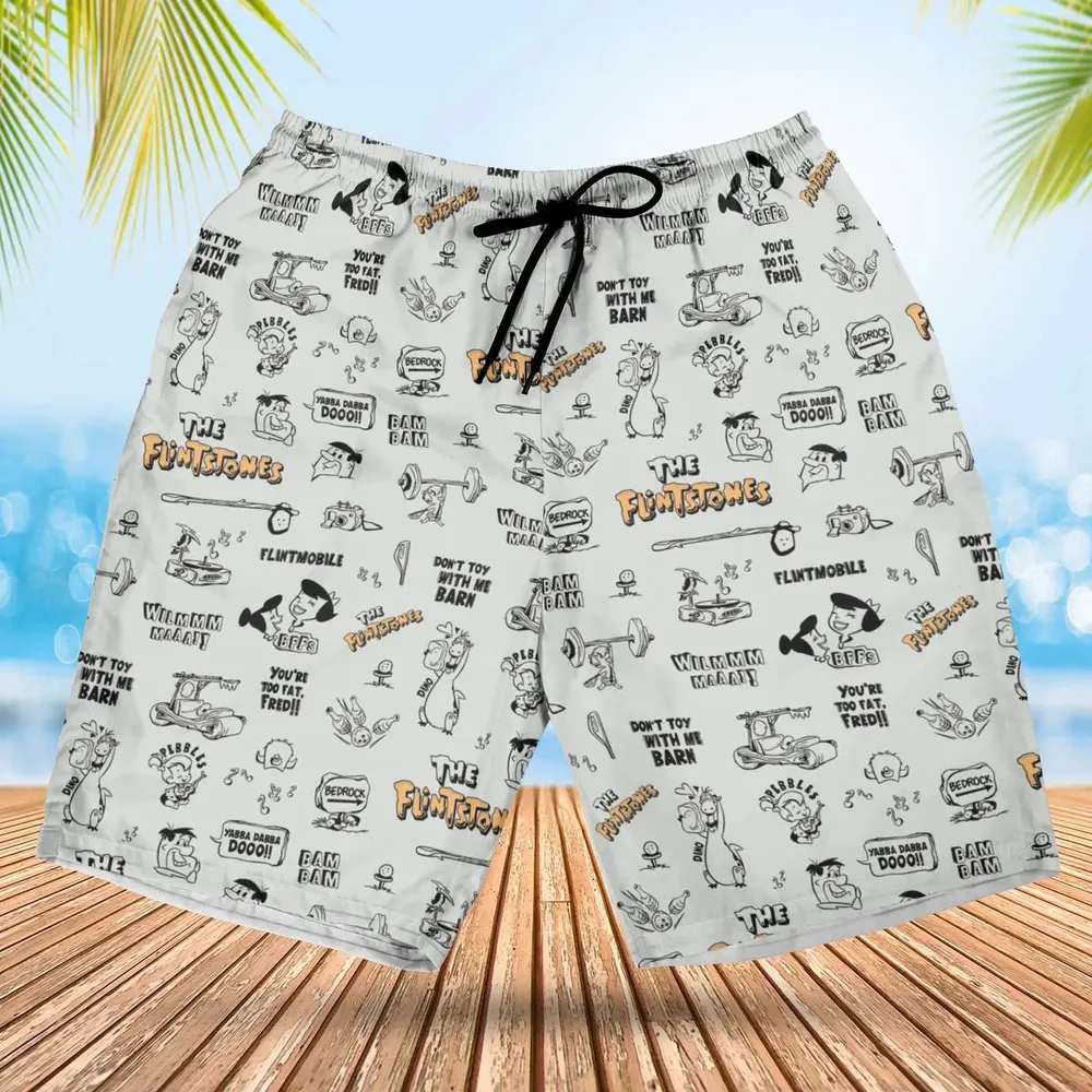 Don't Toy with Me Barn The Flintstones Hawaiian Short - 1