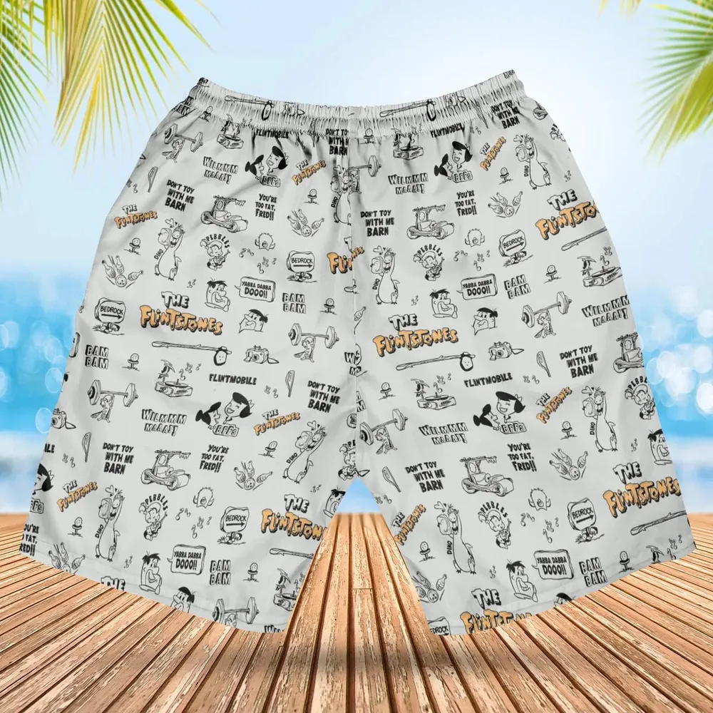 Don't Toy with Me Barn The Flintstones Hawaiian Short - 2