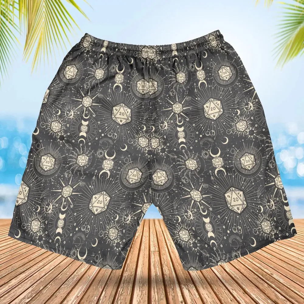 Diceyverse Dice RPG DND Hawaiian Short - 2