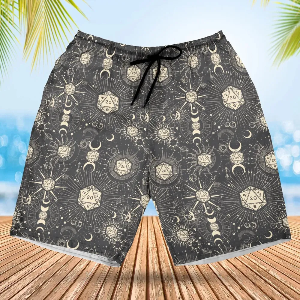 Diceyverse Dice RPG DND Hawaiian Short - 1