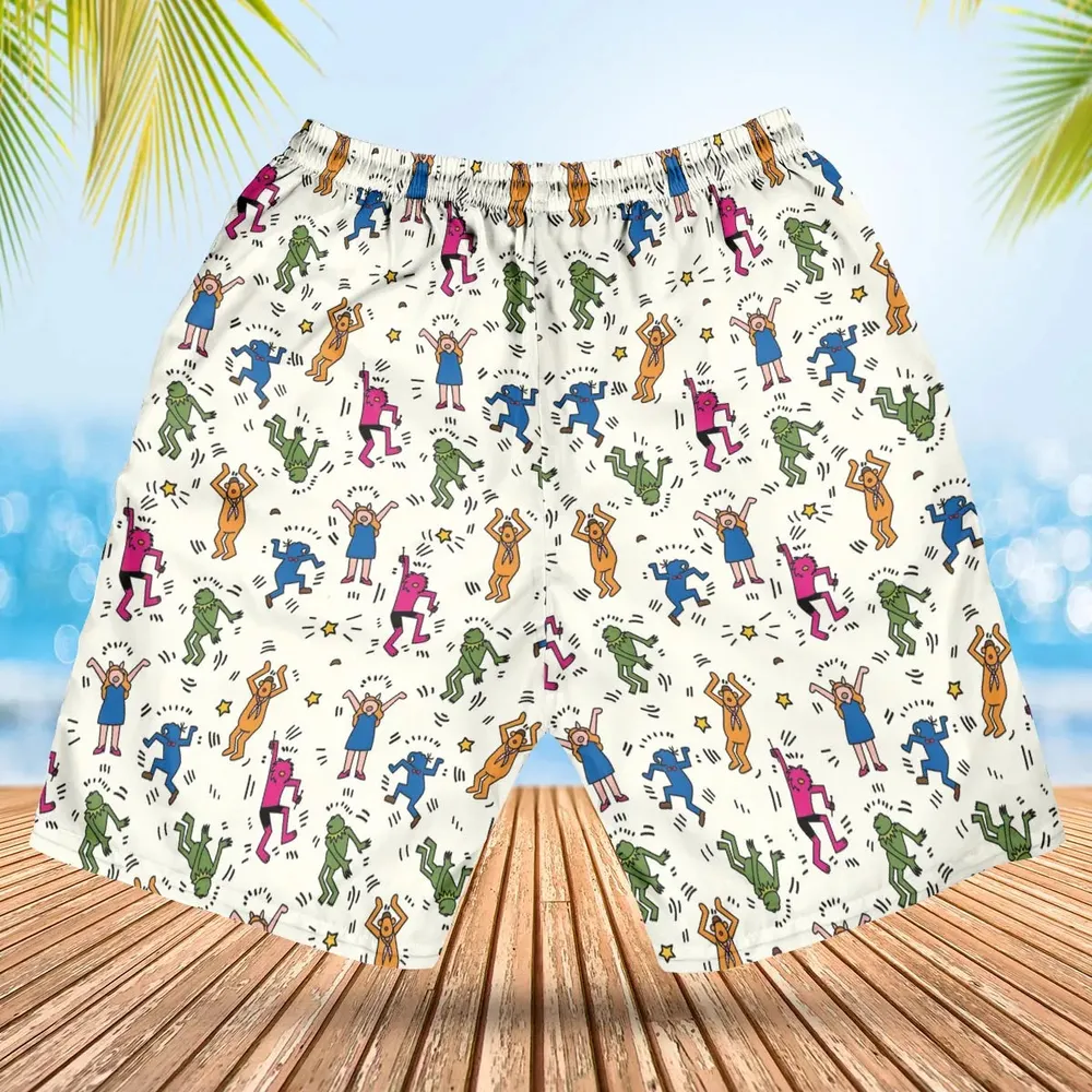 Dancing Muppets The Muppets Characters Hawaiian Short - 2