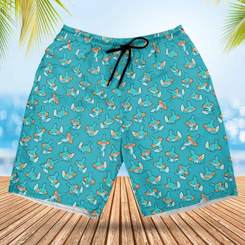 Cute Mudkips Pokemon Hawaiian Short - 1