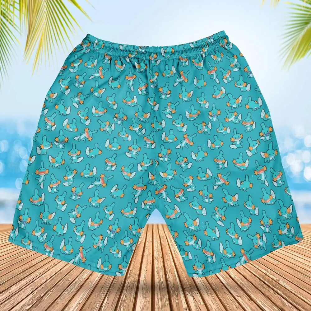Cute Mudkips Pokemon Hawaiian Short - 2