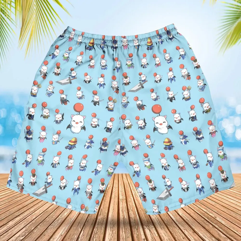 Cute Moogle Final Fantasy Hawaiian Short - 2