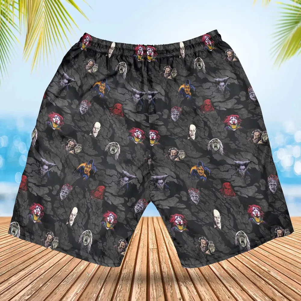 Cult Movie Characters Ghastly Grinner Nosferatu Hawaiian Short - 2
