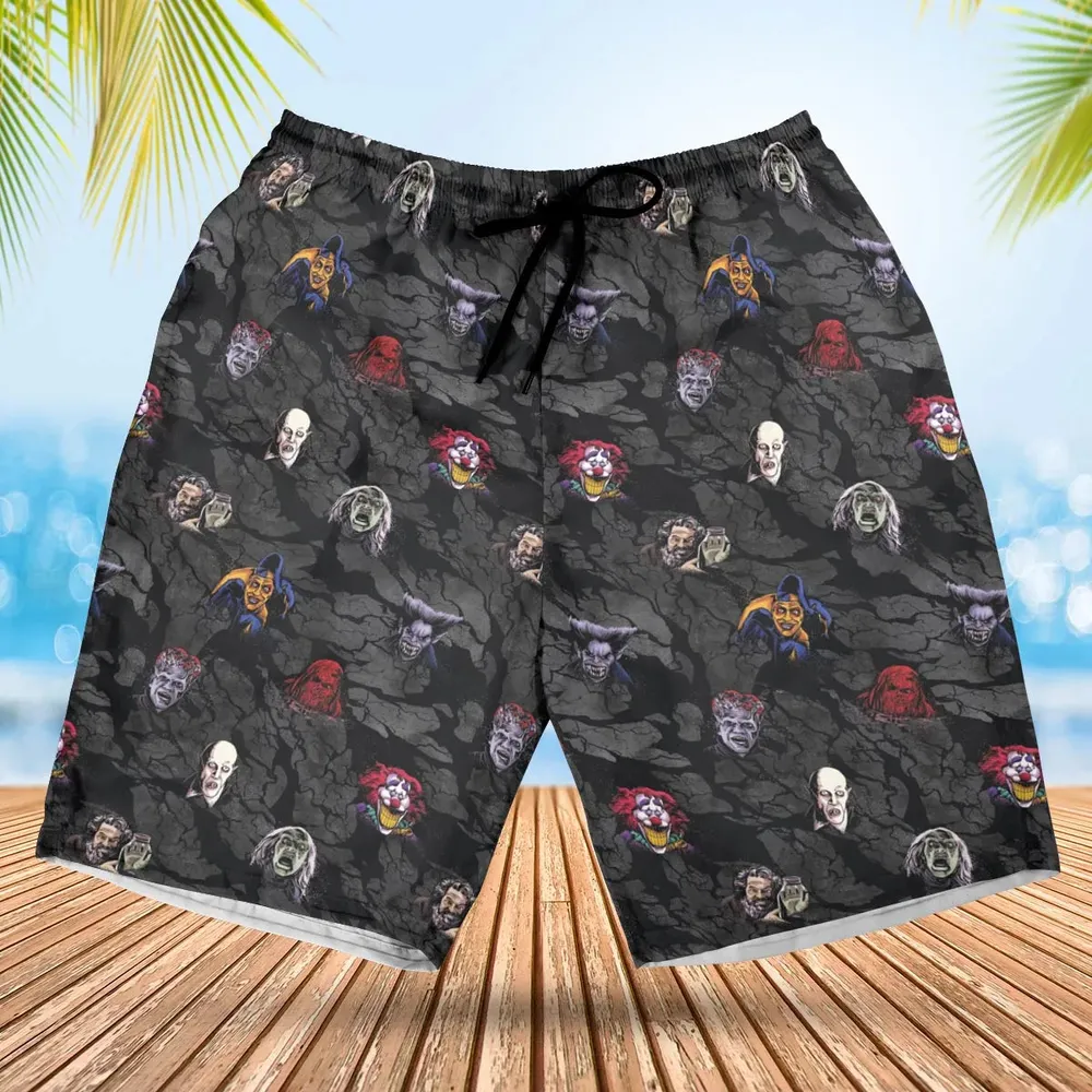 Cult Movie Characters Ghastly Grinner Nosferatu Hawaiian Short - 1