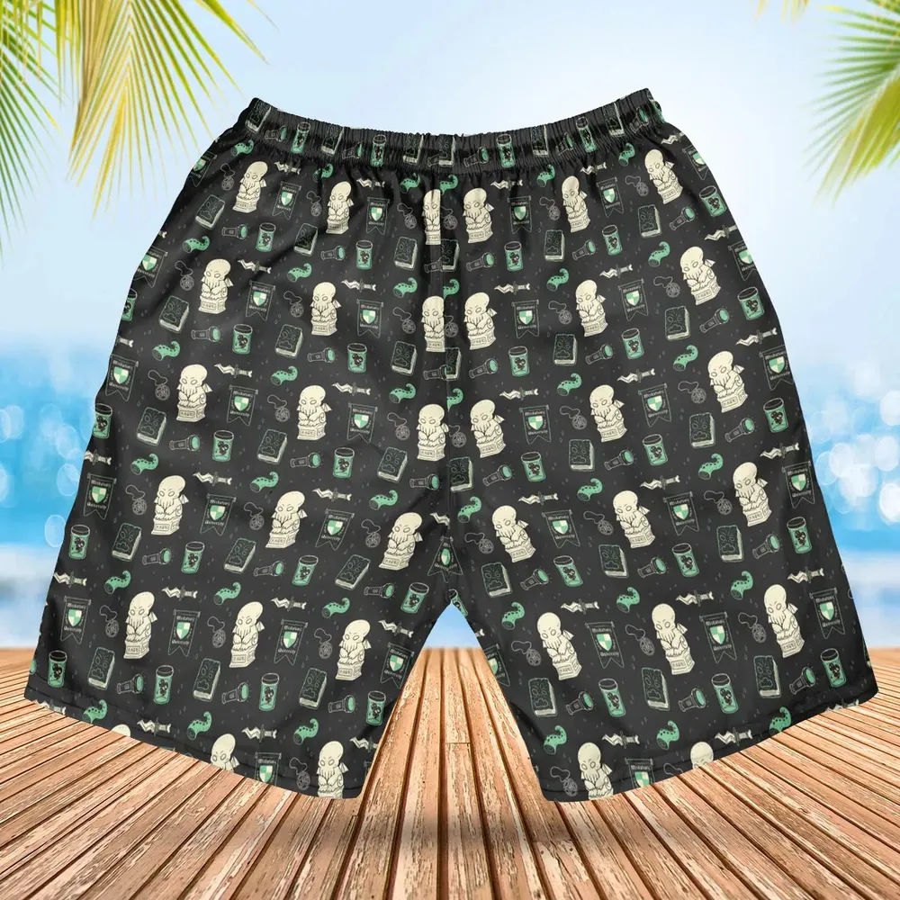 Cthulhu H.P Lovecraft Miskatonic University Hawaiian Short - 2