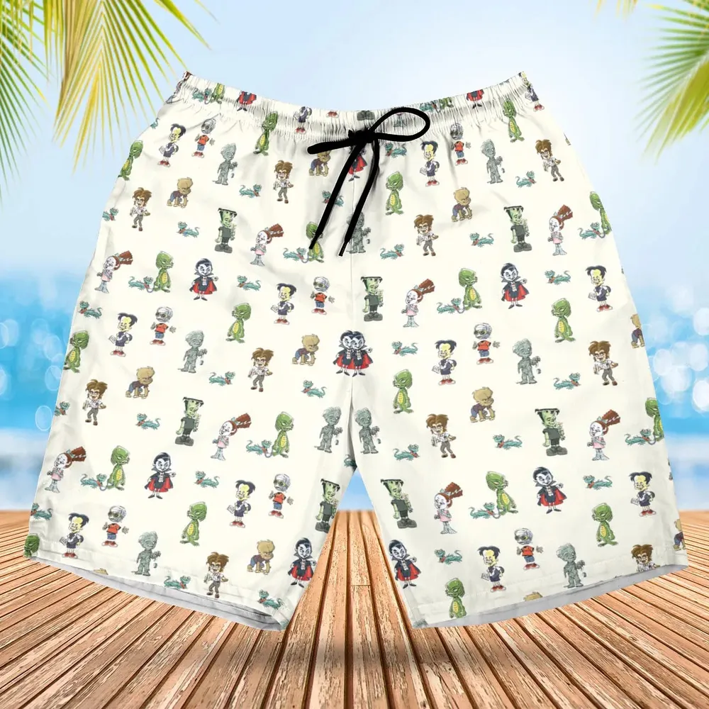 Classic Universal Monster Babies Hawaiian Short - 1