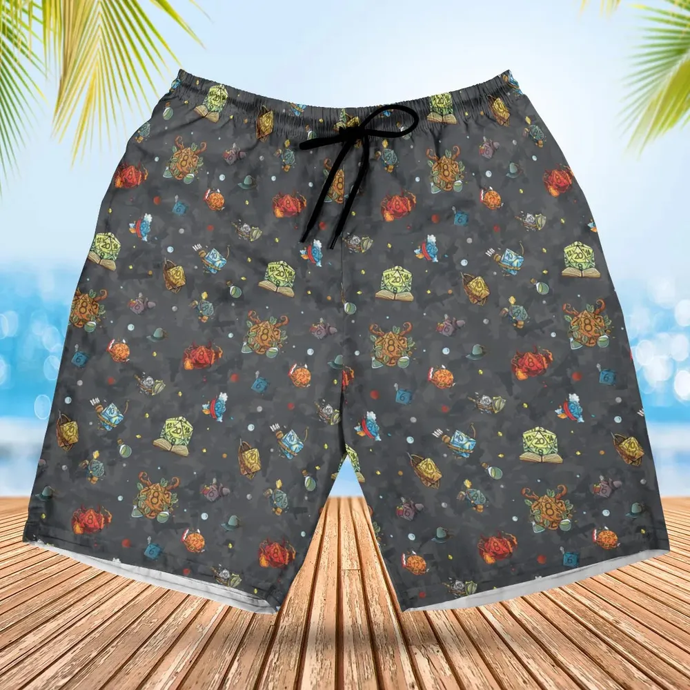 Class Dices DND Pattern Hawaiian Short - 1