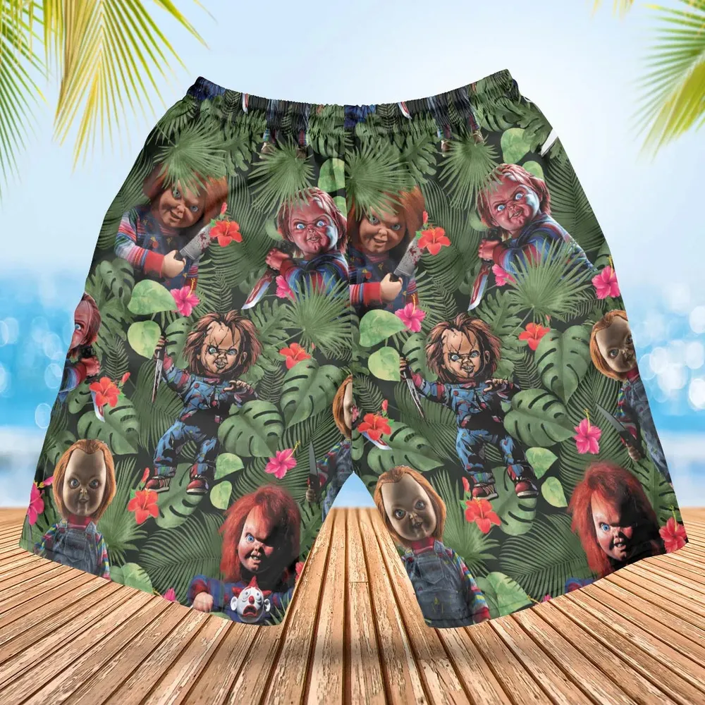 Chucky Just Wanna Have Fun Hawaiian Short - 2