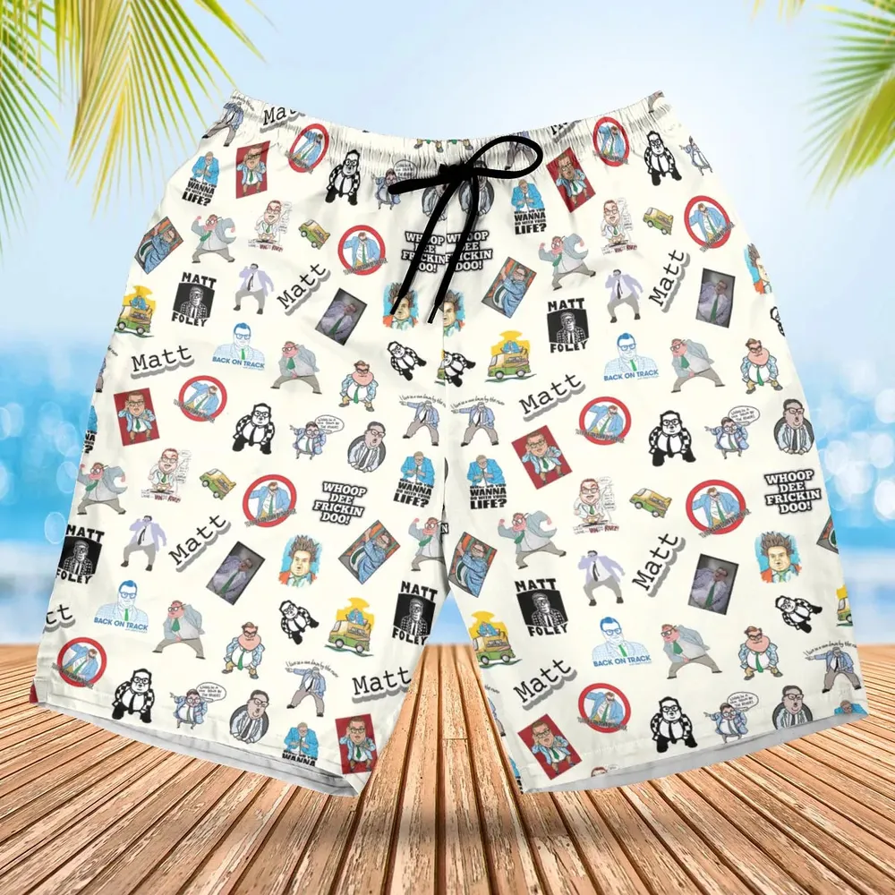 Chris Farley Matt Foley Motivational SNL Hawaiian Short - 1
