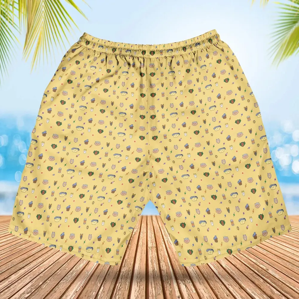 Cat DND Classes Pattern Hawaiian Short - 2