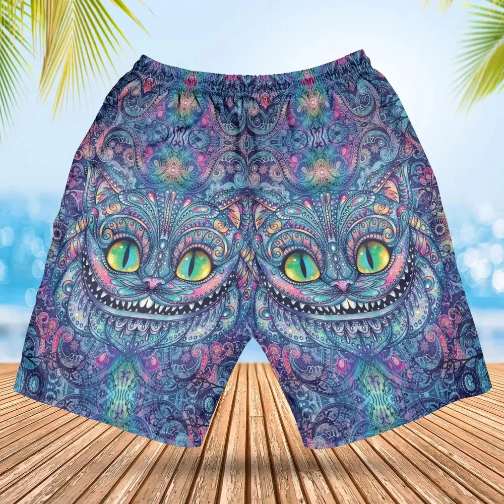 Cheshire Cat Alice In Wonderland Hawaiian Short - 2