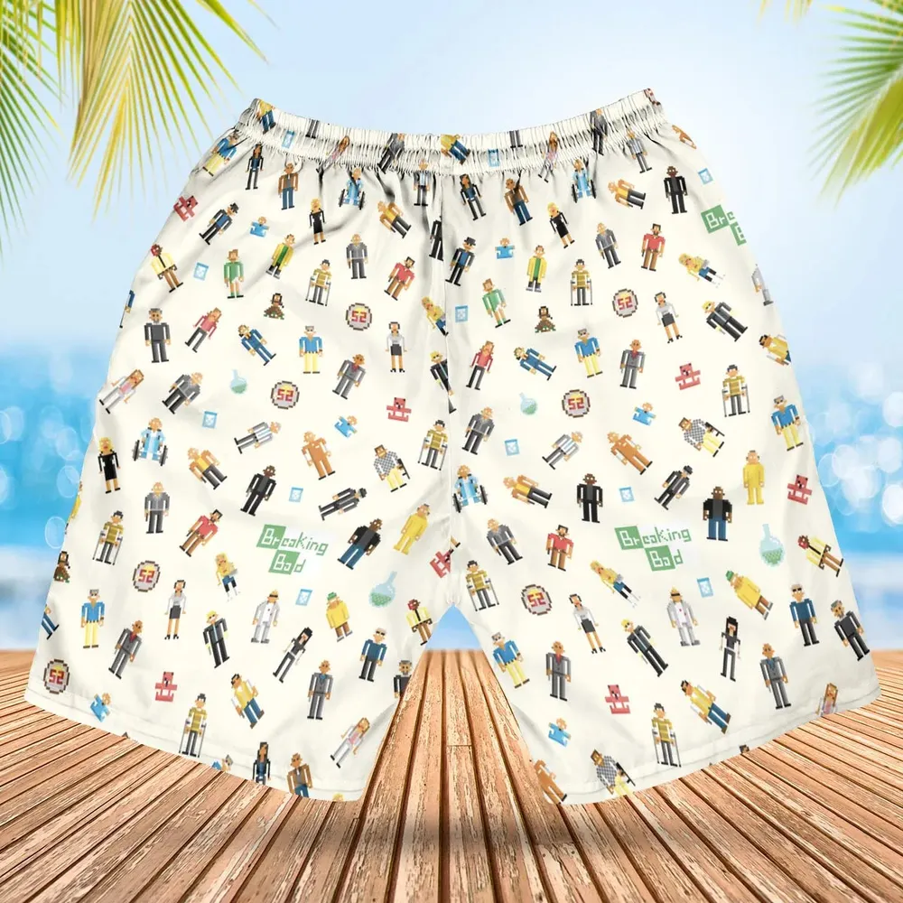 Breaking Bad in Pixels Pattern Hawaiian Short - 2