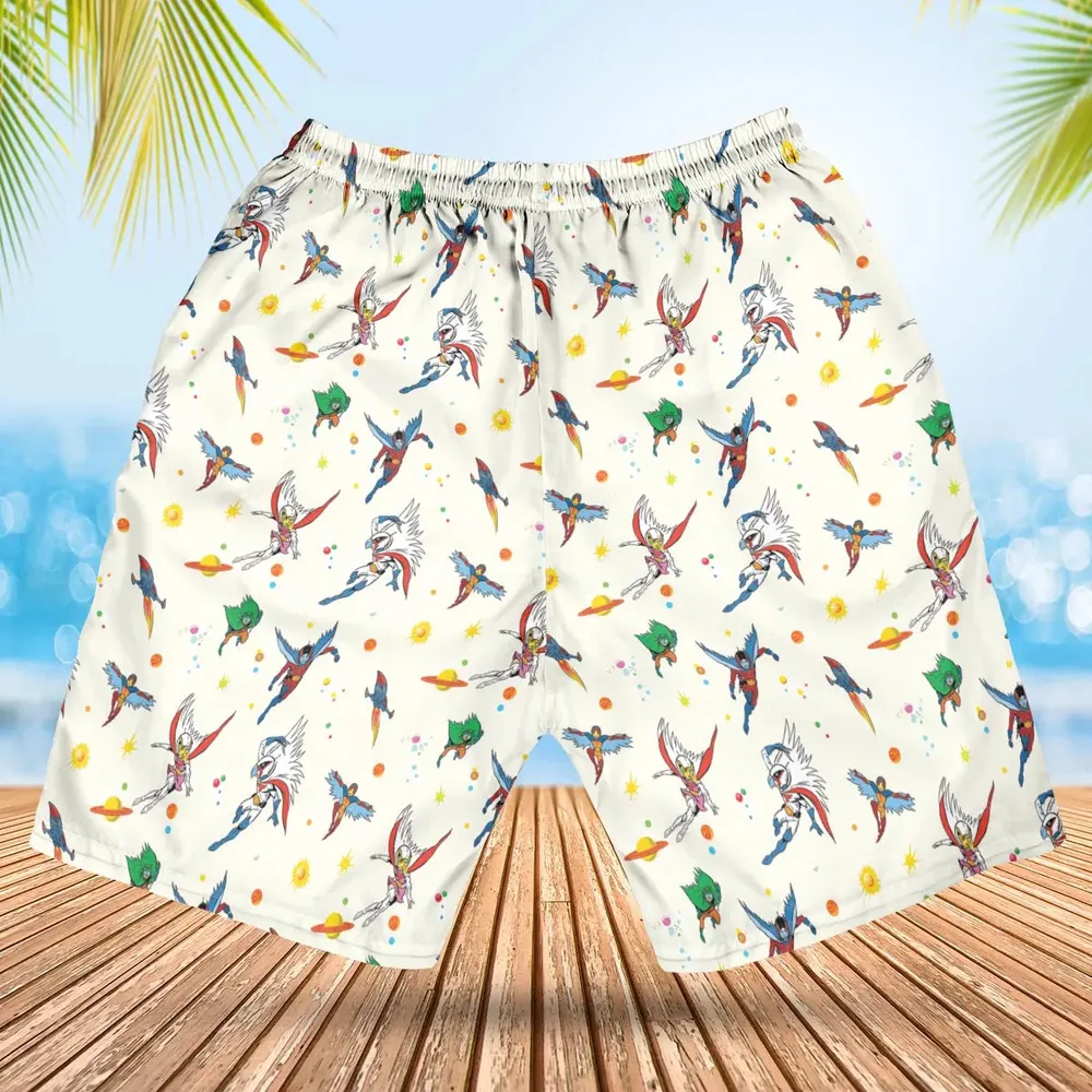 Battle of the Planets Pattern Hawaiian Short - 2