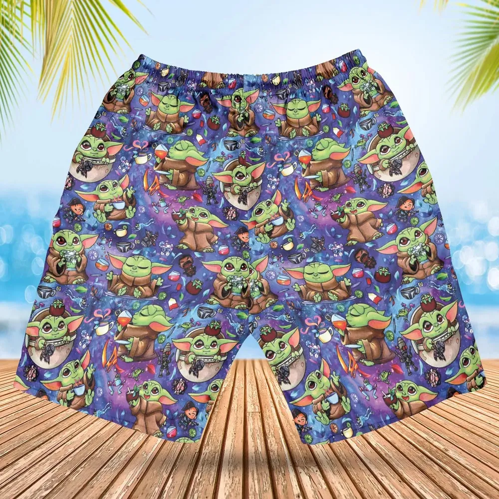 Baby Yoda In the Galaxy Hawaiian Short - 2
