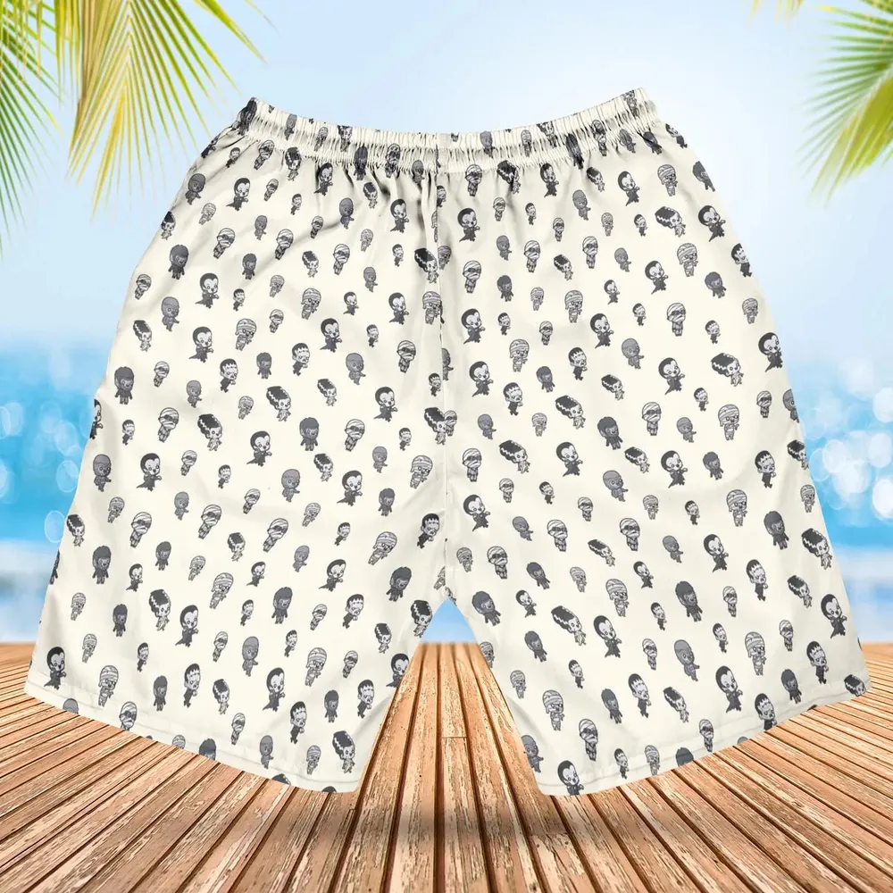 Baby Monsters Pattern Hawaiian Short - 2