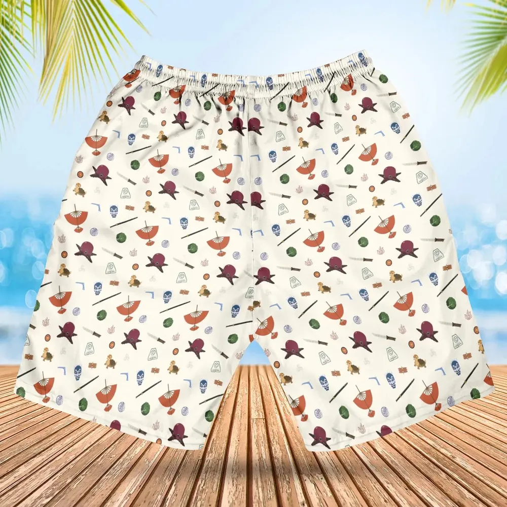 Avatar The Last Airbender Medley Pattern Hawaiian Short - 2
