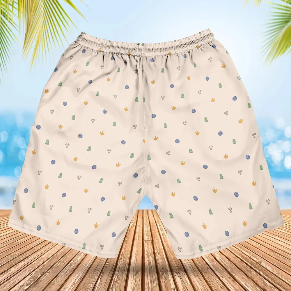 Avatar The Last Airbender Four Elements Pattern Hawaiian Short - 2