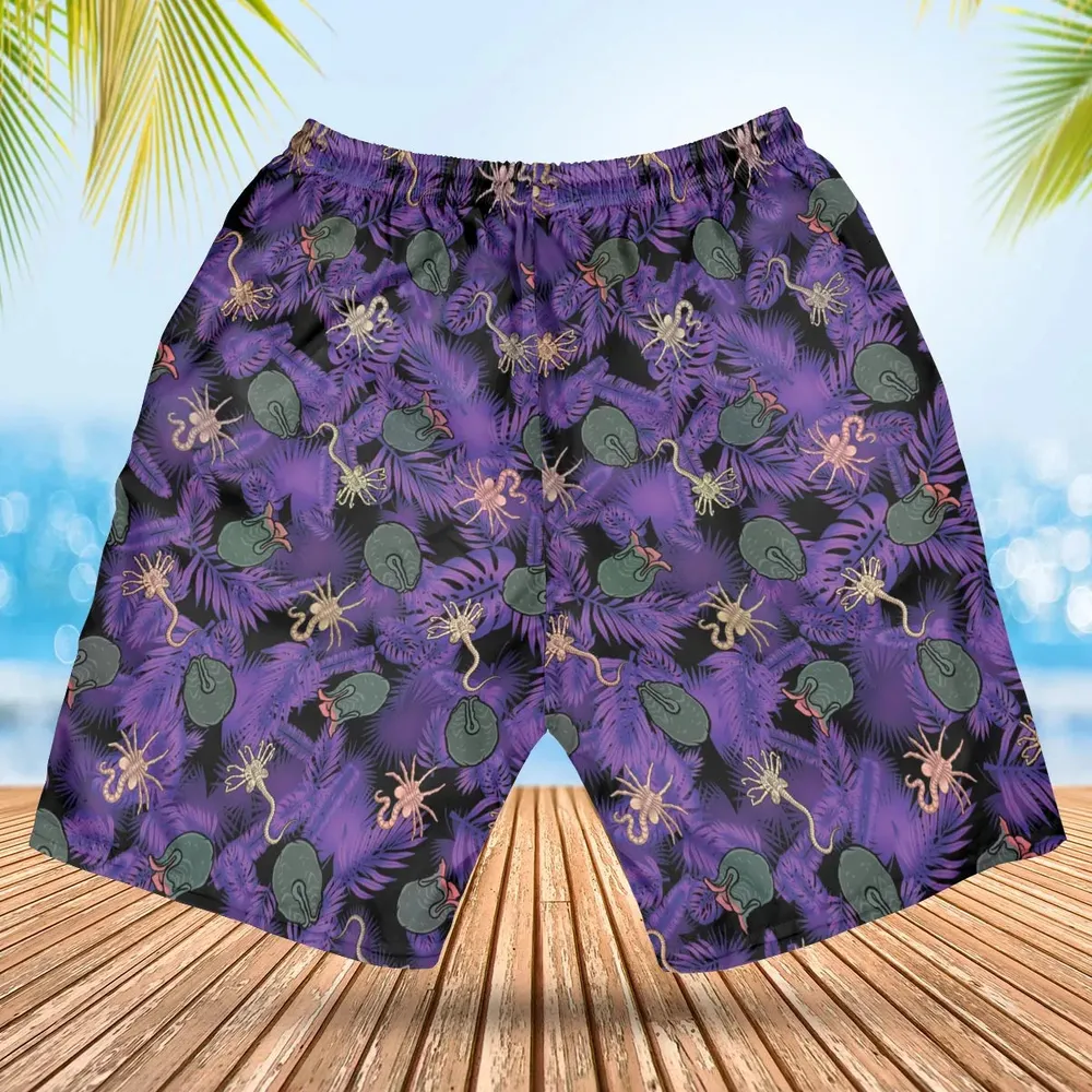 Alien Facehugger Ovomorph Hawaiian Short - 2