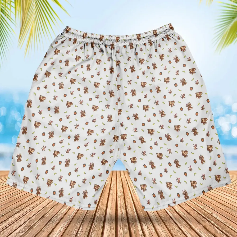 Nintendo Donkey Kong Characters Pattern Hawaiian Short - 2