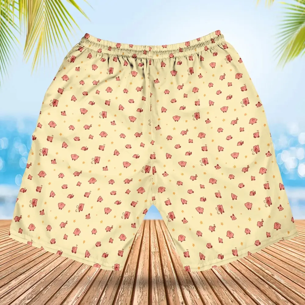 Nintendo Kirby Pattern Hawaiian Short - 2