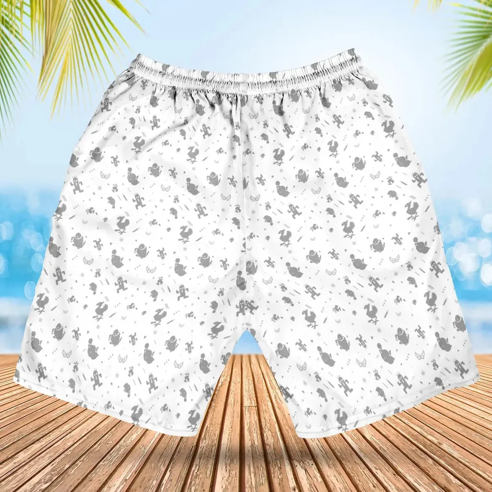 Final Fantasy Creatures Pattern Hawaiian Short - 2