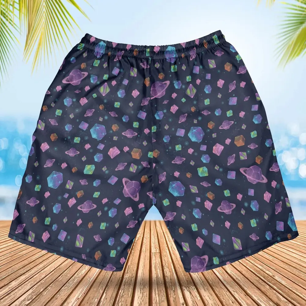 Galaxy Of Dices DnD Pattern Hawaiian Short - 2