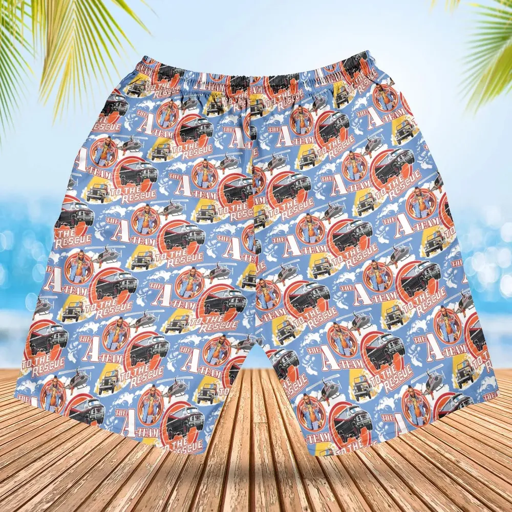 To The Rescue The A Team Pattern Hawaiian Short - 2
