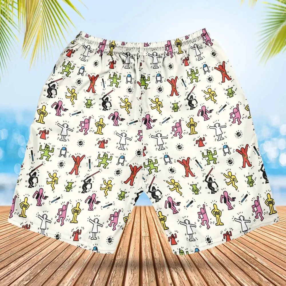 Pop Wars Star Wars Pop Art Pattern Hawaiian Short - 2