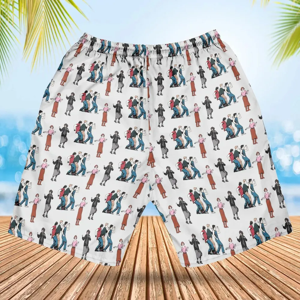 The Breakfast Club Characters Pattern Hawaiian Short - 2